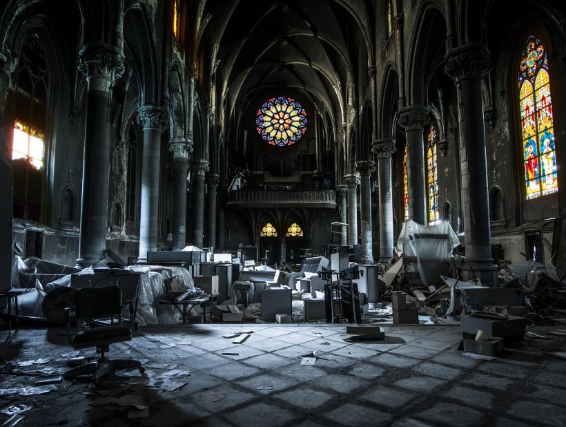 Ohio photojournalist <a href="http://architecturalafterlife.com/" target="_blank" target="_blank">Johnny Joo</a> may only be 25, but he's already well known for his ruins photography.<br /><br /><em>St. Peter and St. Paul Catholic Church in Pittsburgh, Pennsylvania </em>