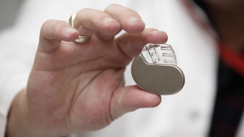 The first pacemakers were developed in the 1930s. They were large machines that were hand-cranked! Researchers worked on making smaller devices, and in 1958 the first human implanted device was created -- but it only lasted three hours. The pacemaker as we know it today wasn't achieved until the development of silicone transistors to improve the size of the machine, as well as the development of the long-life lithium battery. Today, pacemakers are about the size of a coin.
