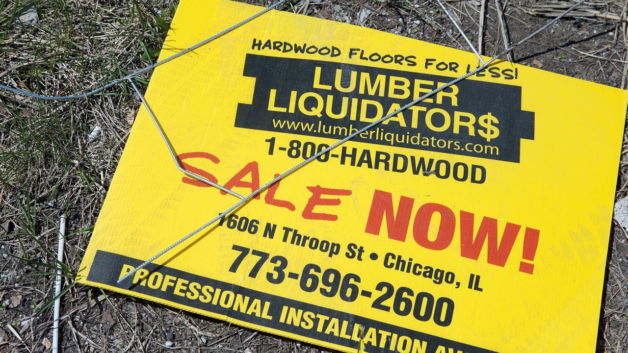 The flooring was made in China and sold by Lumber Liquidators.
