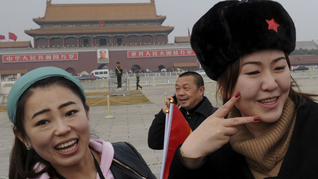 Part of the scenery at Tiananmen Square.