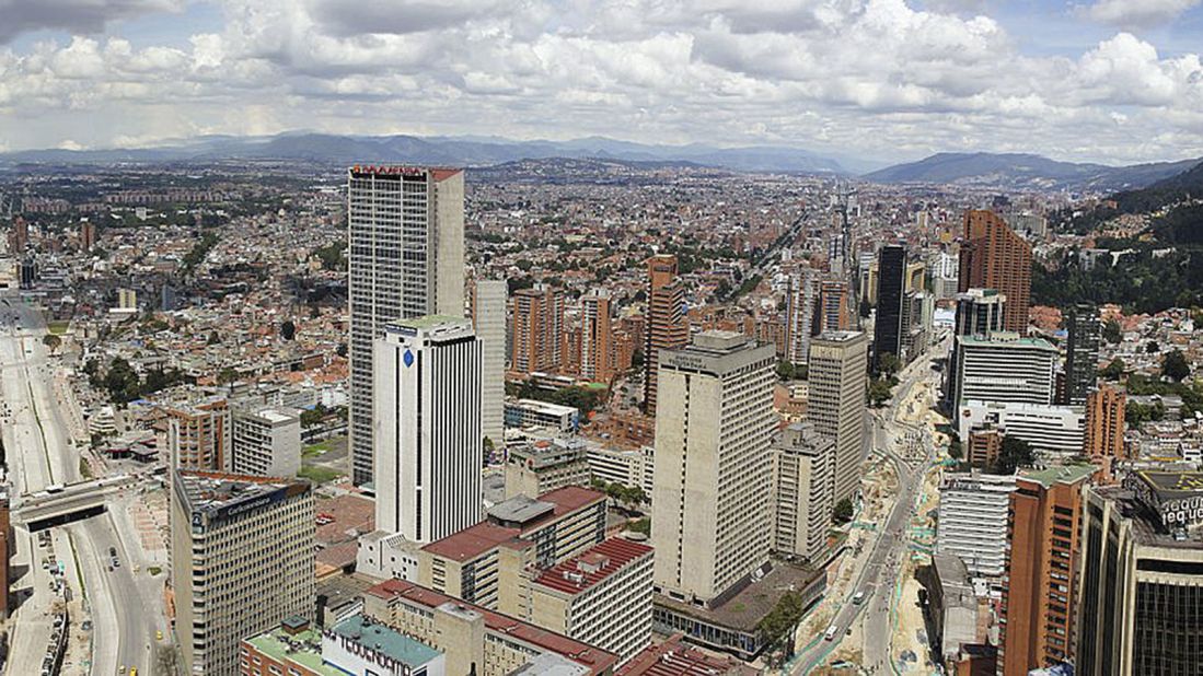 With an estimated 8 million inhabitants, Bogota is 97th on the list. But it's also one of several cities that saw big improvements over 2014. Bogota's 2015 reputation score rose 10.5%.