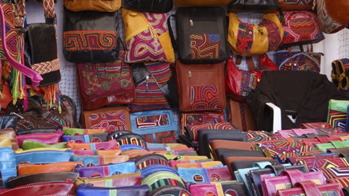 Artisan products at the Sunday fair.