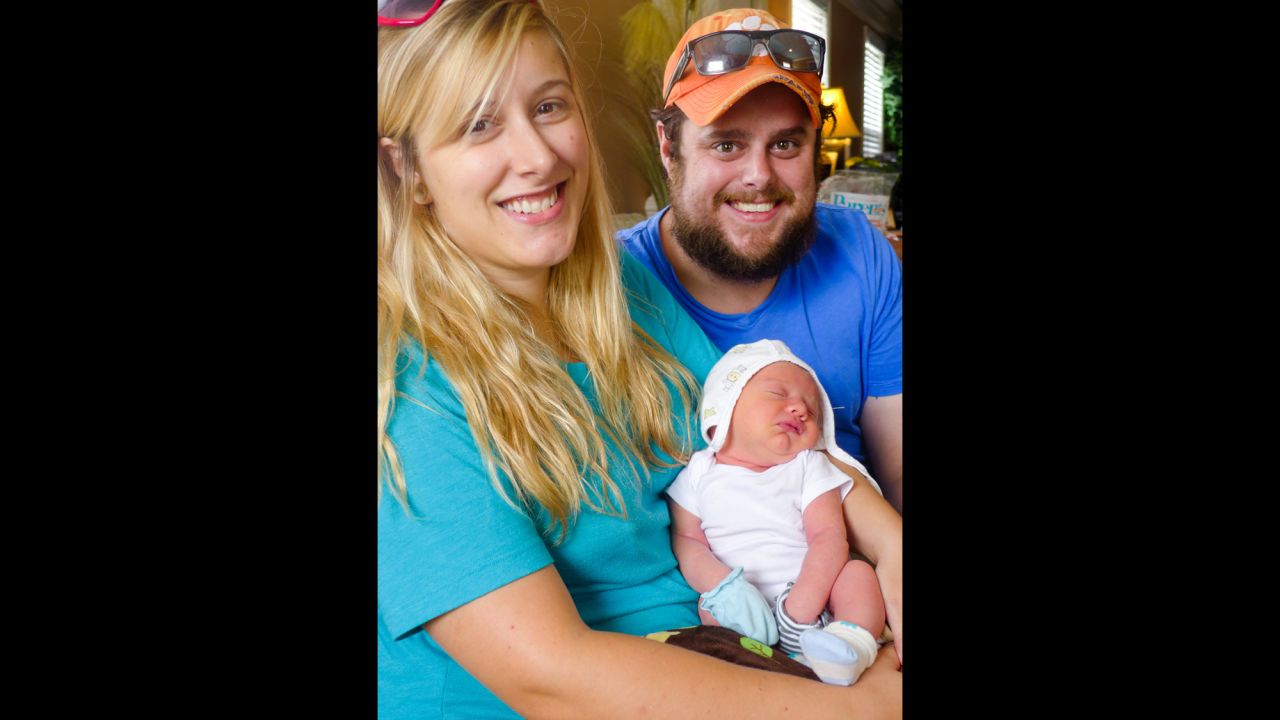 At Blessed Births, a birth center in Greenville, S.C., Kristen Laing, 25 and husband Harrison Laing, 29, from Greenville hold baby Elijah, about a week after he was born. The downtown center is owned and run by a certified professional midwife.