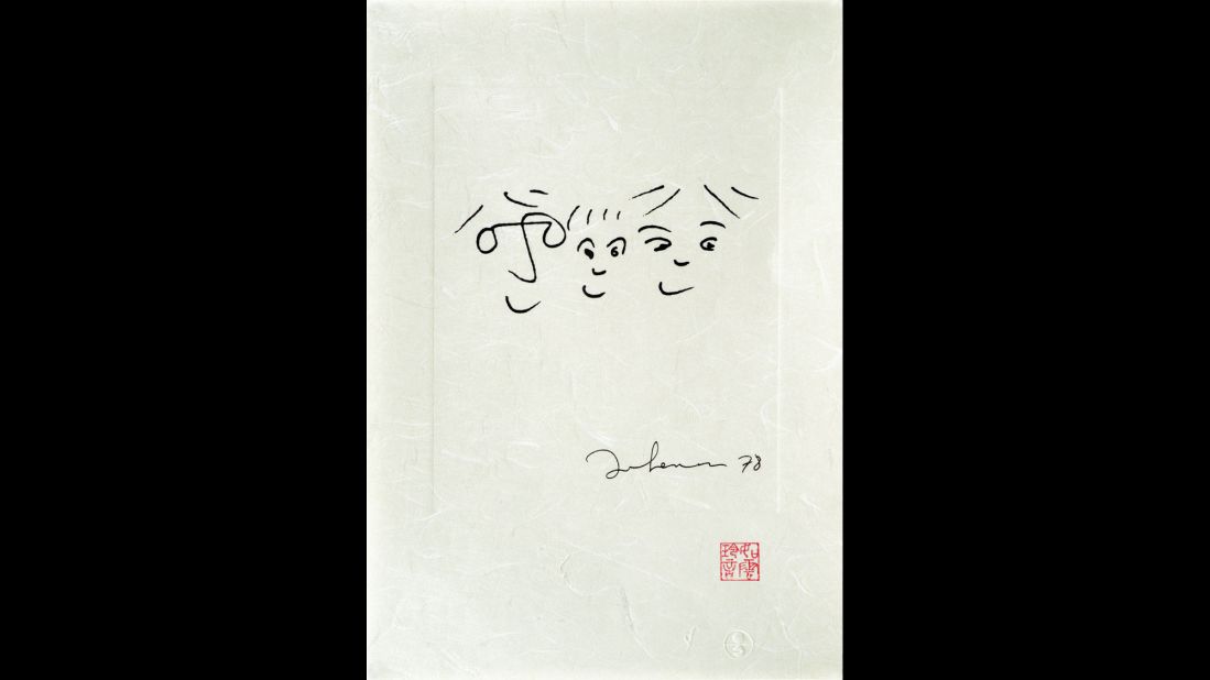 Lennon titled this 1978 work "A Happy Life."