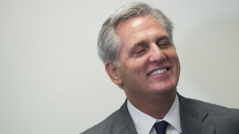 U.S. House Majority Leader, Representative Kevin McCarthy,R-CA, attends a press conference following the weekly House Republican Conference meeting at the US Capitol in Washington, DC, October 7, 2015.