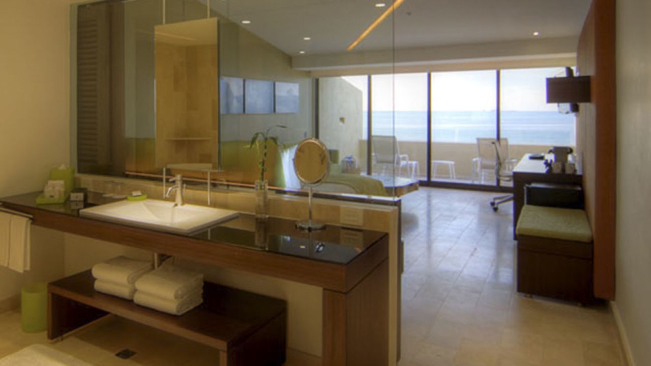 Club room with ocean view.