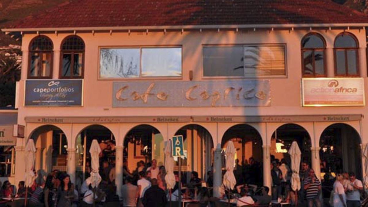 Café Caprice: Cocktails on, and just below, the rocks.