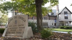 Indiana University officials said Thursday, Oct. 8, 2015 it has suspended the Alpha Tau Omega fraternity in Bloomington, Ind., following allegations of misconduct during a hazing ritual involving a male pledge performing a sex act on a woman in front of a crowd. It wasn't immediately clear whether any criminal charges would be pursued. 