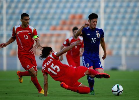 World Cup Qualifying Japan Beat War Hit Syria Cnn