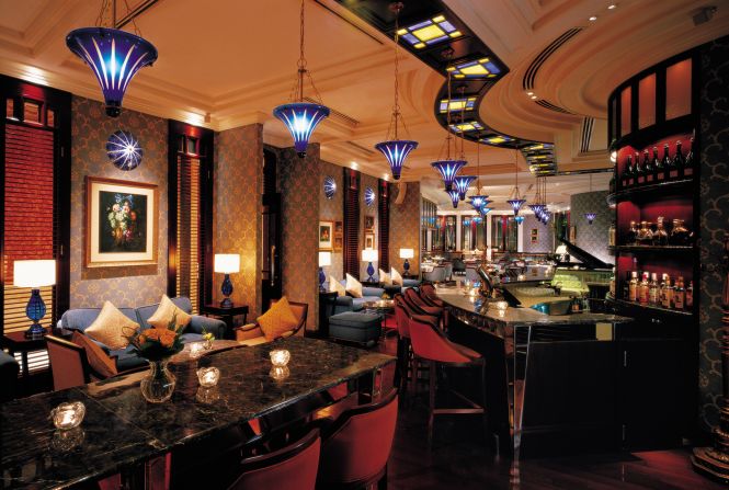 Servings of seafood give this place in Hong Kong's Central Shangri-La hotel its name. Asian spins on classic cocktails, mixed by bartender Agung Prabowo, provide its reputation.  