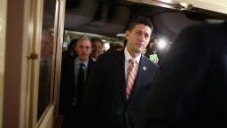 WASHINGTON, DC - OCTOBER 09:  House Ways and Means Committee Chairman Paul Ryan (R-WI) heads for House Republican caucus meeting in the basement of the U.S. Capitol October 9, 2015 in Washington, DC. Many GOP members of the House are asking Ryan to be a candidate to succeed Speaker of the House John Boehner (R-OH) whose plans to retire at the end of October have been thrown into question after Majority Leader Kevin McCarthy (R-CA) announced Thursday he was pulling out of the race for Speaker.  (Photo by Chip Somodevilla/Getty Images)