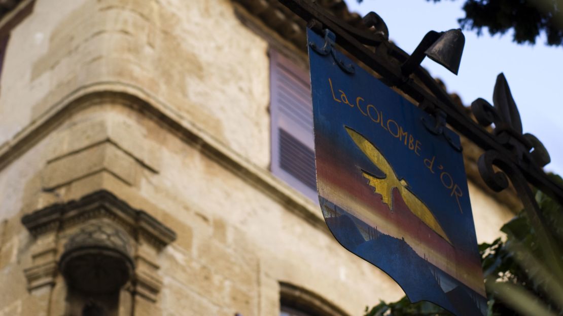 La Colombe d'Or's private art collection includes works by Matisse and Cesar. 
