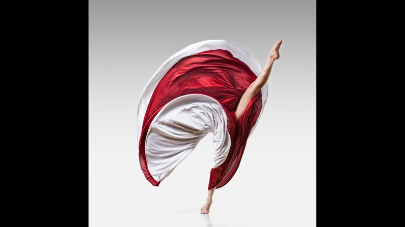 In the book "Lois Greenfield: Moving Still," photographer Lois Greenfield worked with dancers from some of the world's leading dance companies. Greenfield's photos are split-second captures of the dancers' movements. Pictured here is Fang-Yi Sheu in 2008.