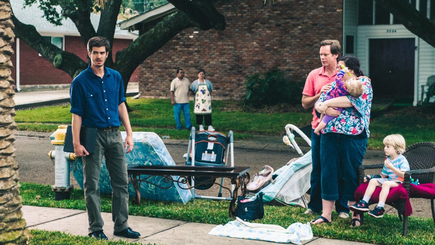 In the new film, "99 Homes", a family unable to make the mortgage is put out on the street.