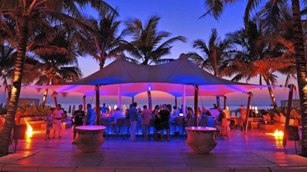 Surin's Catch beach club keeps the party going after sunset.
