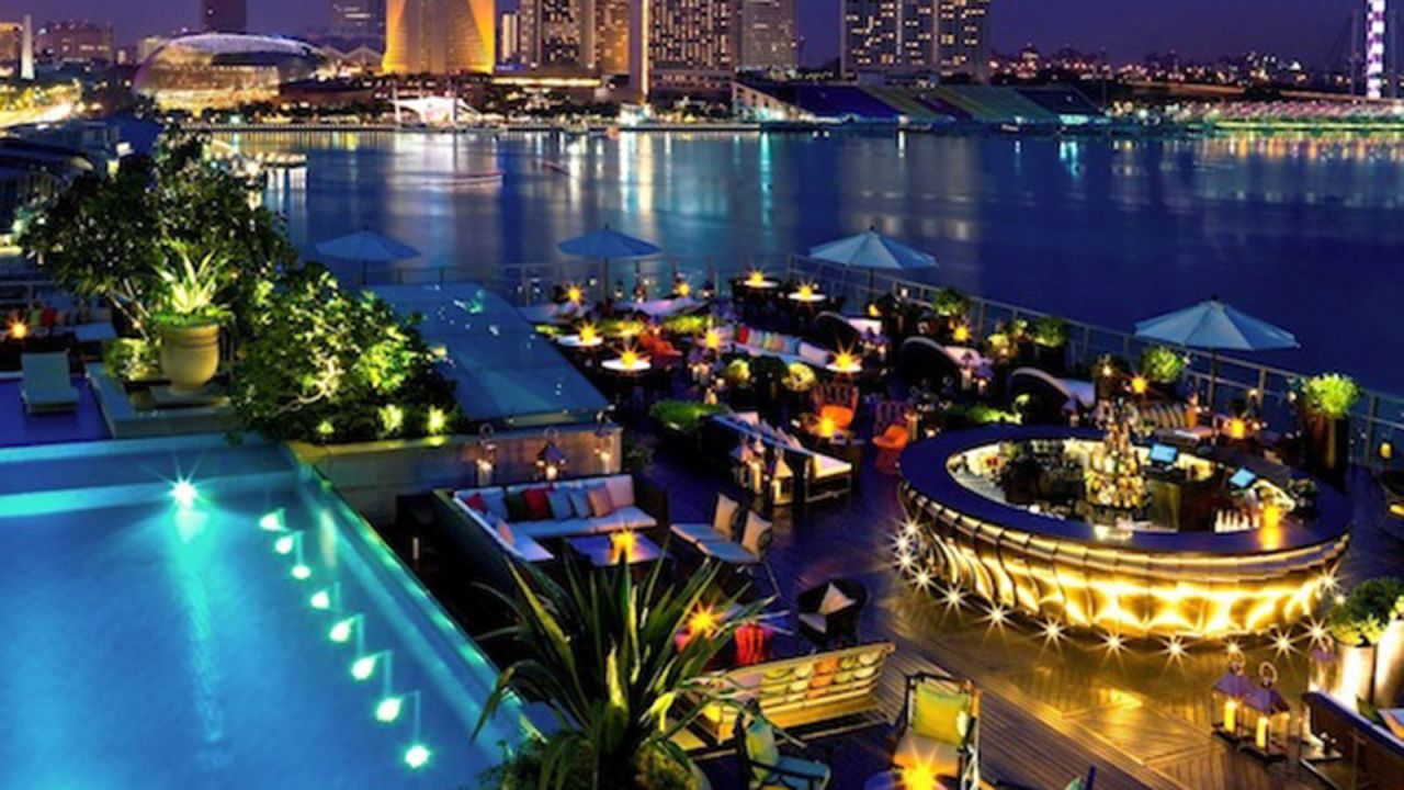 Lantern sits atop Singapore's swanky Fullerton Bay Hotel, which opened in 2010.