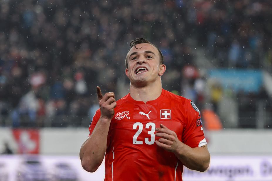 Switzerland automatically qualified behind England in Group E, even though it lost its first two games of the campaign. Many of the squad can trace their roots back to Bosnia or Kosovo, including Xherdan Shaqiri (pictured). The Swiss co-hosted the 2008 tournament with Austria, but failed to make it out of the group stages, as the national team did in its previous two appearances.