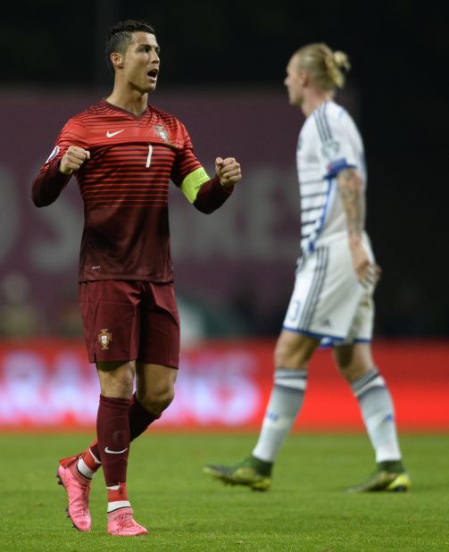 Portugal captain Cristiano Ronaldo's five goals helped his country top Group I. The 2004 finalist won seven games in a row, after losing its opening match to Albania. Third-placed Denmark went into the playoffs.