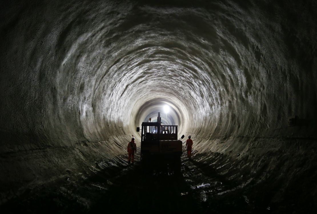 The construction has tunneled under central London