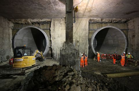 Work began on Crossrail in 2009 at Canary Wharf in East London's Docklands. It has meant significant development to some of London's most well-known stations, such as here at Paddington.  
