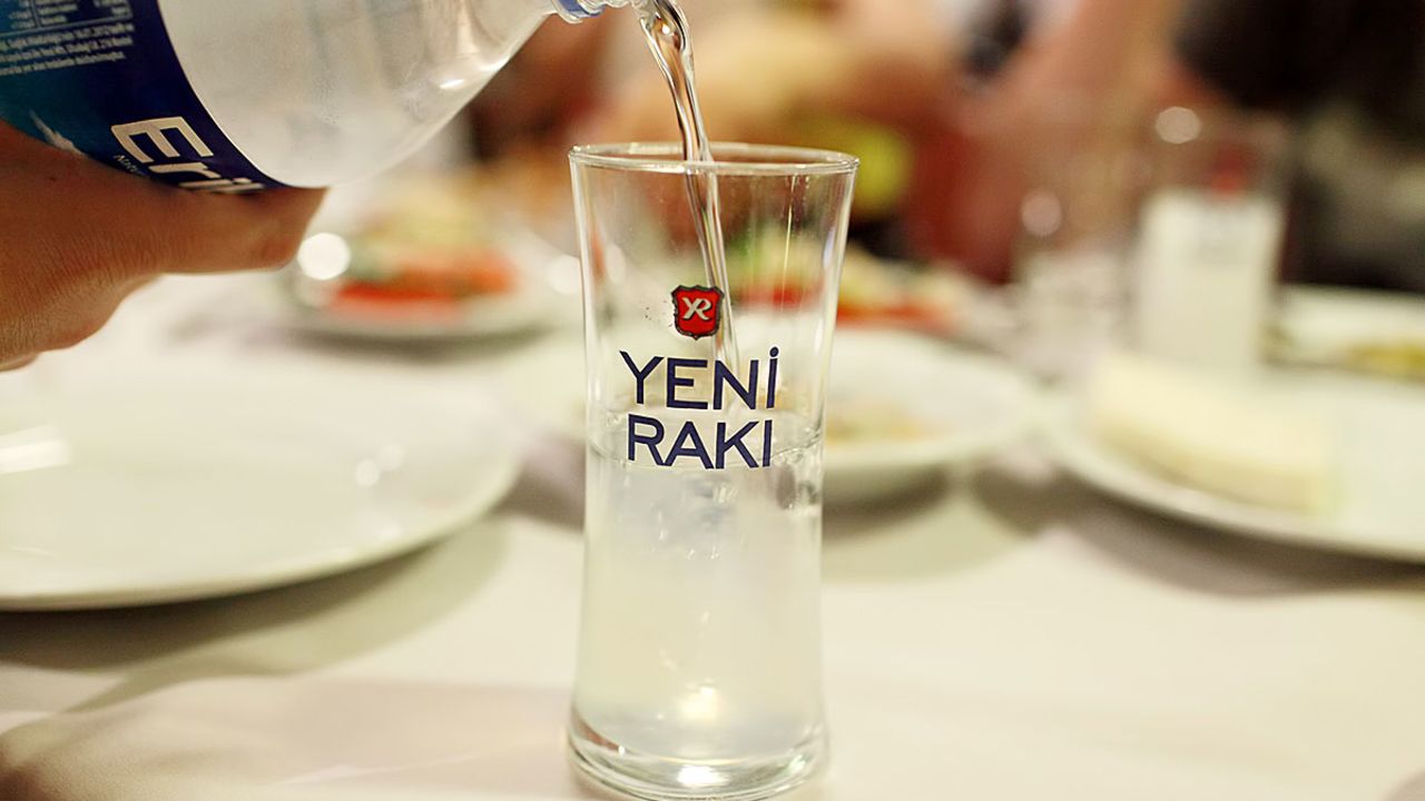 Raki is always served with chilled water. 