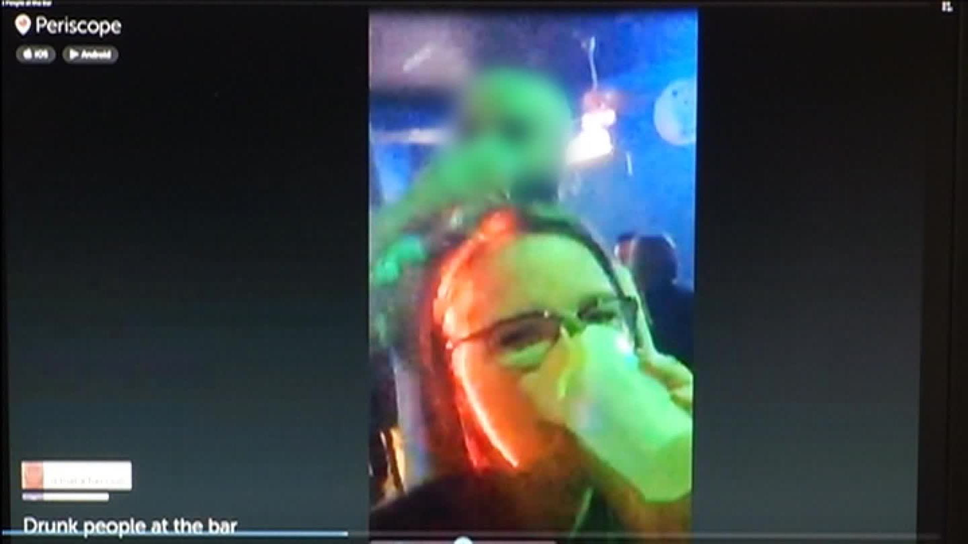 Woman live streams drunk driving on Periscope