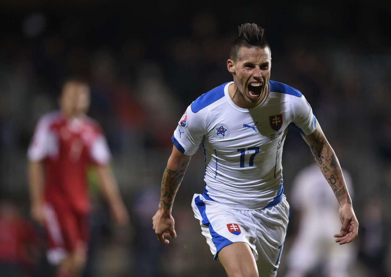 Slovakia reached its first major tournament with a 4-2 victory over Luxembourg. Its first win in four matches meant Ukraine finished third in Group C and will face a playoff.