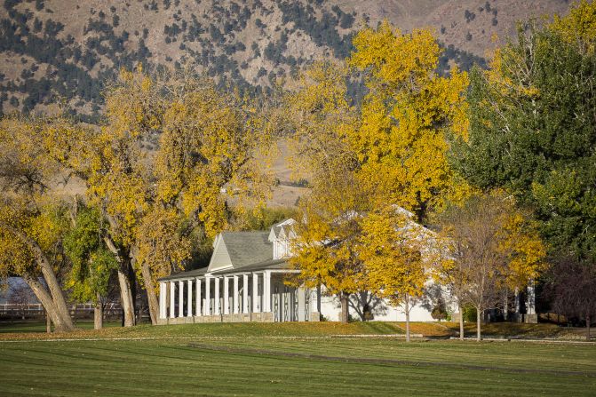 The horse stables are as grand as some luxury homes. Among its other equestrian assets is a full-sized polo field.