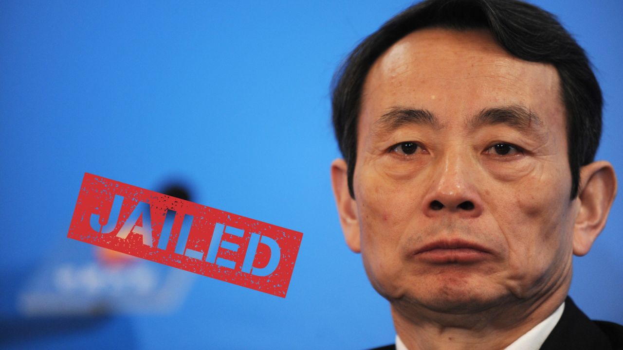 Jiang Jiemin, who once headed China's biggest oil company, was handed a 16-year jail term for bribery, abuse of power and possessing assets from unidentified sources on October 12, 2015.