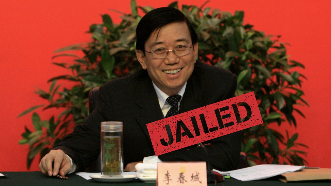 Li Chuncheng, a former high-ranking official in Sichuan province, was sentenced to 13 years in jail for bribery and abuse of power. Both Li and Jiang were reported to have close ties to Zhou Yongkang, the highest-ranking Chinese official to fall foul of President Xi Jinping's corruption campaign so far.