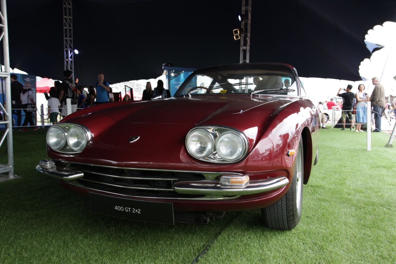Designed by Carrozzeria Touring, the 400 GT 2+2 was first presented to the public at the 1966 Geneva Autoshow. Its larger body shape, different roofline and minor sheet metal changes enabled the +2 seating to be installed. 224 units of the 2+2 were produced, with one belonging to Sir Paul McCartney in the same colour.