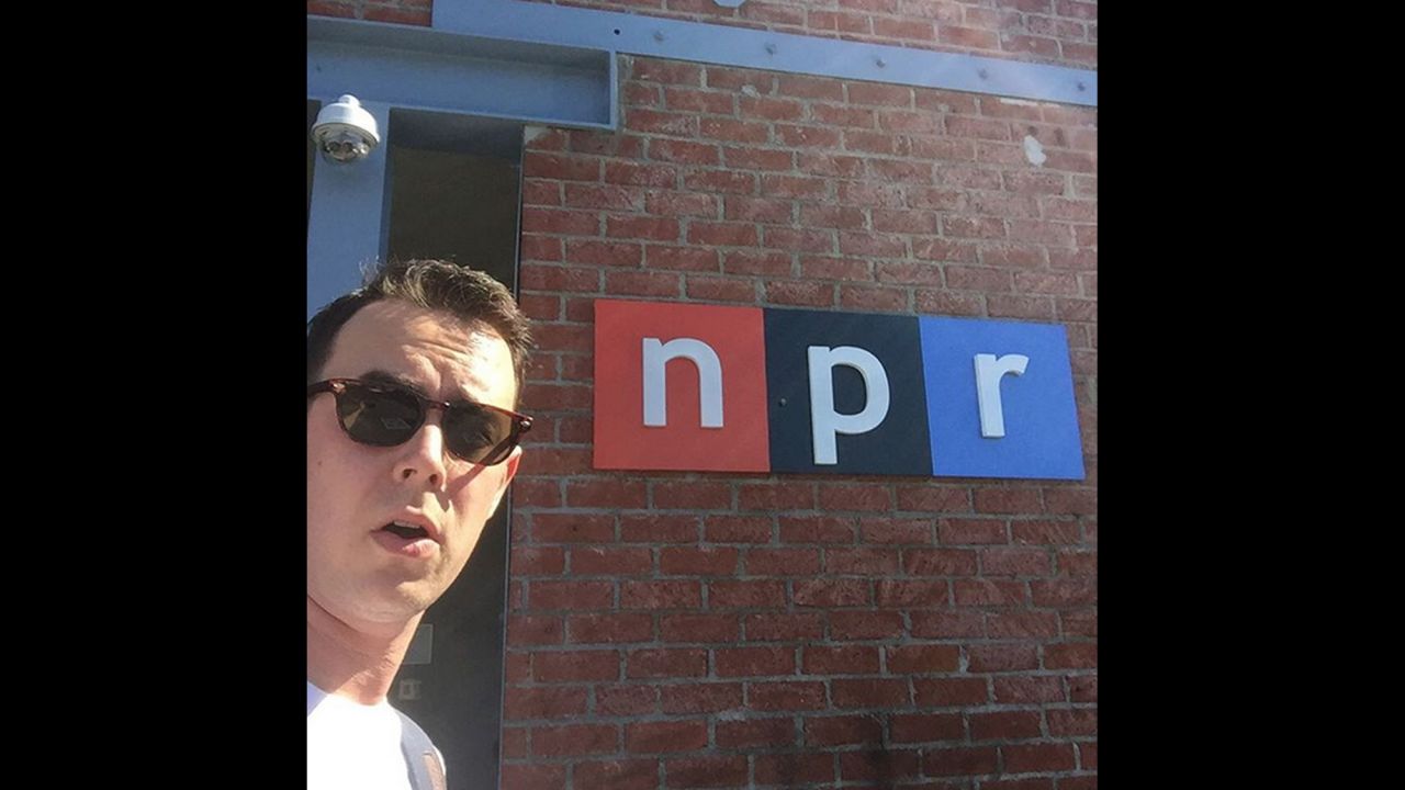"It's nice when you can catch up with your friends," <a href="https://instagram.com/p/8pWmupot3v/" target="_blank" target="_blank">said actor Colin Hanks</a> as he visited NPR on Saturday, October 10.