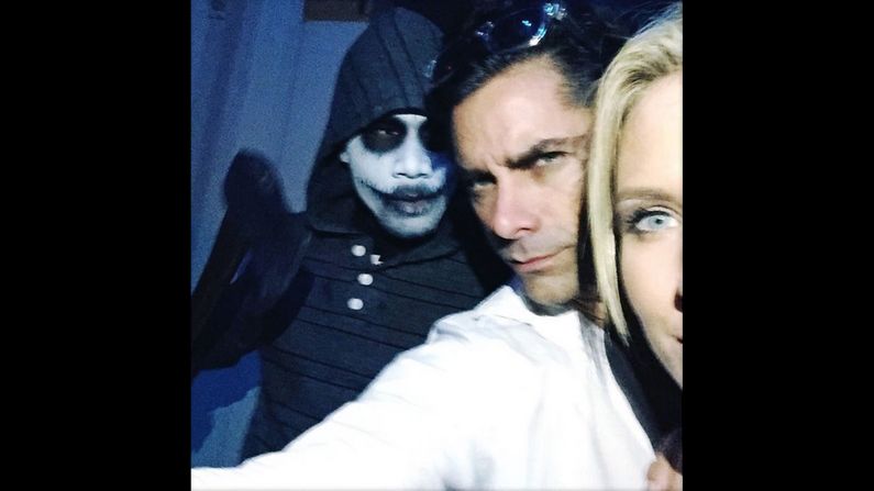 Another Australian, actress Nicky Whelan, appears in a selfie with actor John Stamos as they visit a <a href="http://www.halloweenhorrornights.com/hollywood/2015/?__source=hhn_2015_social" target="_blank" target="_blank">Halloween attraction</a> at Universal Studios Hollywood on Sunday, October 11. "Super scary night with a weird guy," <a href="https://instagram.com/p/8sHV3KCh2P/" target="_blank" target="_blank">Stamos said on Instagram.</a>