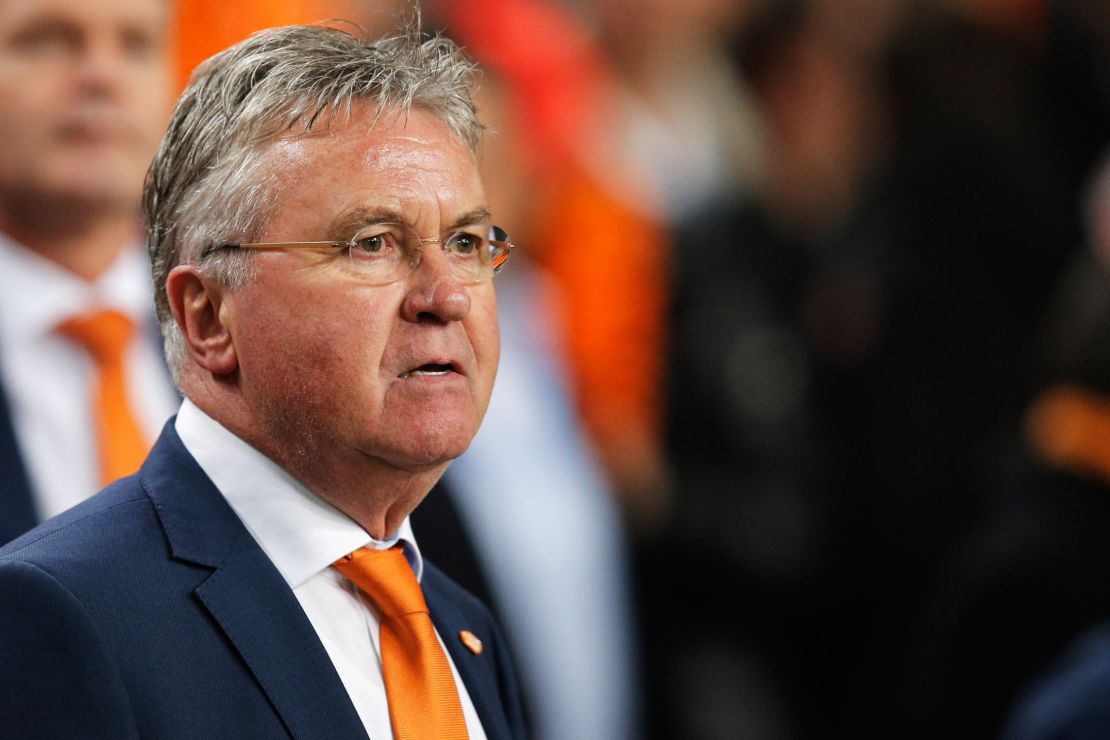 Guus Hiddink during his second spell as manager of the Netherlands.