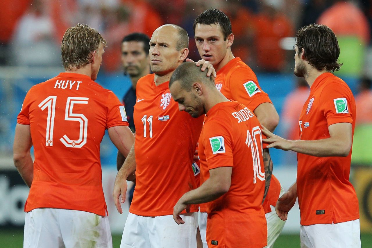 In 2014, Netherlands reached the semifinals of the World Cup where it was beaten on penalties by Argentina. It had started the campaign by thrashing reigning champion Spain 5-1.