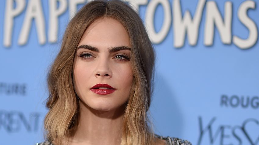 NEW YORK, NY - JULY 21:  Actress Cara Delevingne attends the 'Paper Towns' New York Premiere at AMC Loews Lincoln Square on July 21, 2015 in New York City.  (Photo by Dimitrios Kambouris/Getty Images)