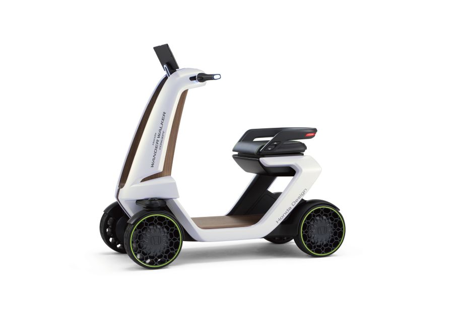 There's also the Honda's Wander Walker which is best described as a futuristic scooter. It may be called a "walker" but it doesn't seem to involve any walking at all...