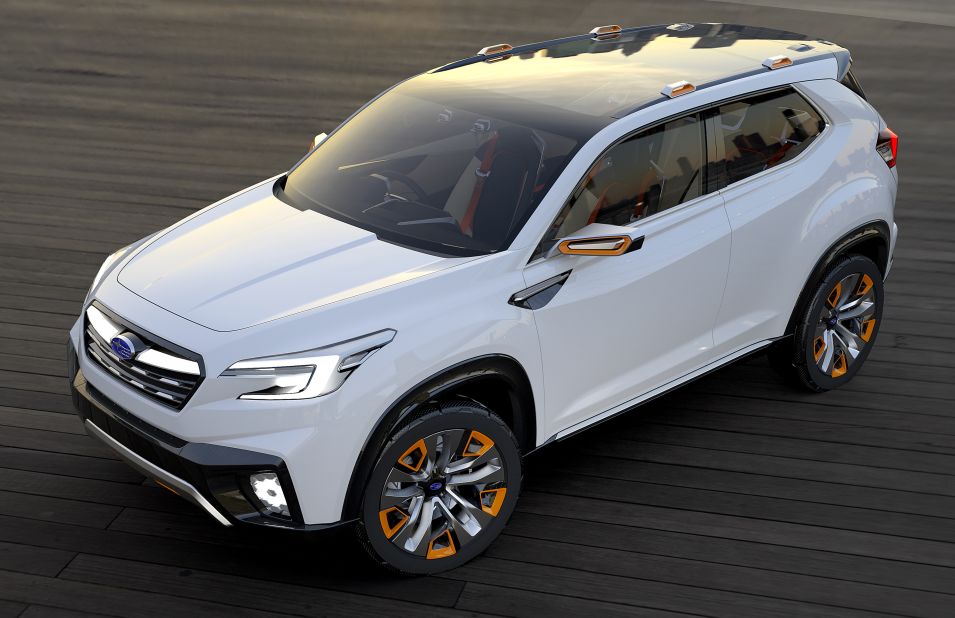 Subaru's updated Viziv diesel-electric hybrid concept sports SUV will turn heads. It has been designed to show how autonomous driving functions might be applied to Subaru's future production models.