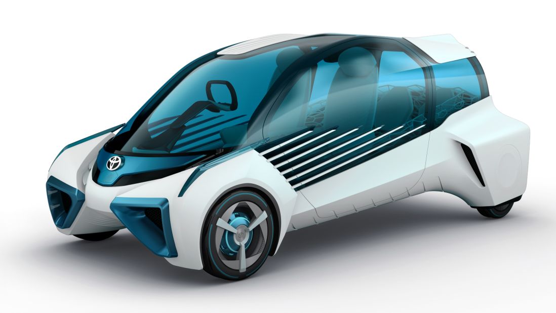 Toyota will debut the FCV Plus (above) - a futuristic concept car powered by a hydrogen fuel cell. The FCV Plus is said to reflect Toyota's vision for a future in which hydrogen energy has been widely embraced. When the car is not being used as a means of transport, it shares its power generation capabilities with communities as part of the local infrastructure.