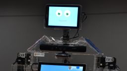 The Robocoach exercise robot is being used in Singapore senior centers. 
