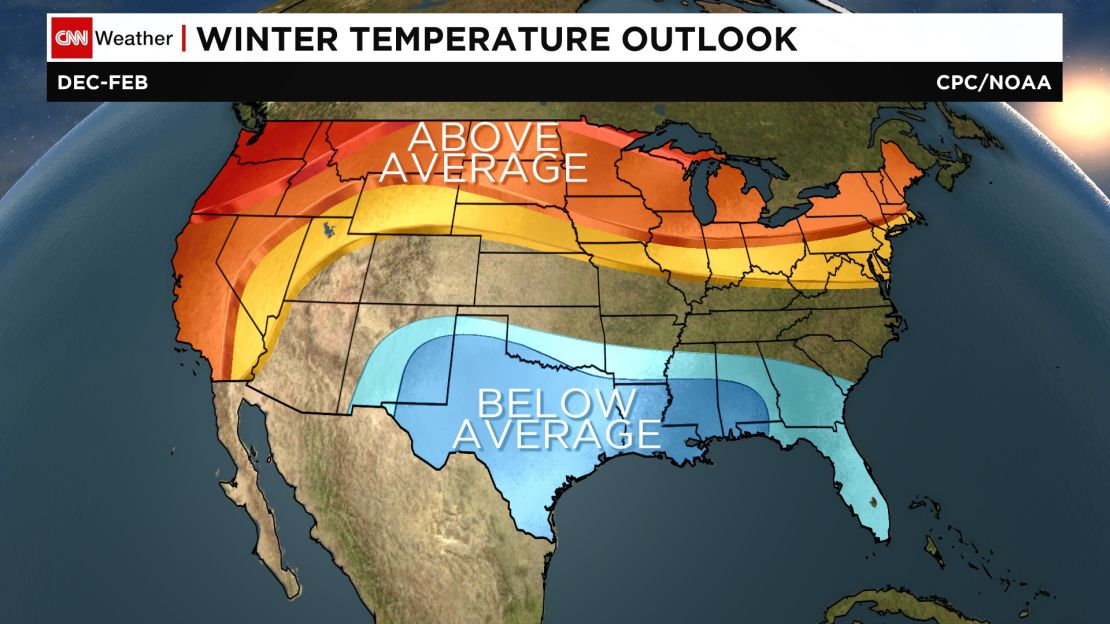 NOAA winter temperature outlook 2015-2016