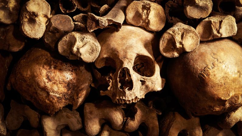The Catacombs' famous residents include guillotine victims Princess Elisabeth of France and Maximilien Robespierre, architect of the French Revolution. 