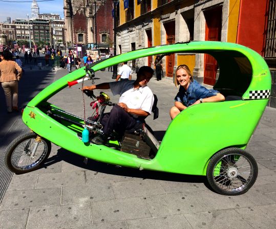 CNN World Sport anchor Amanda Davies finds F1 cars are not the only way to get around the Mexican capital, although they may well be faster.
