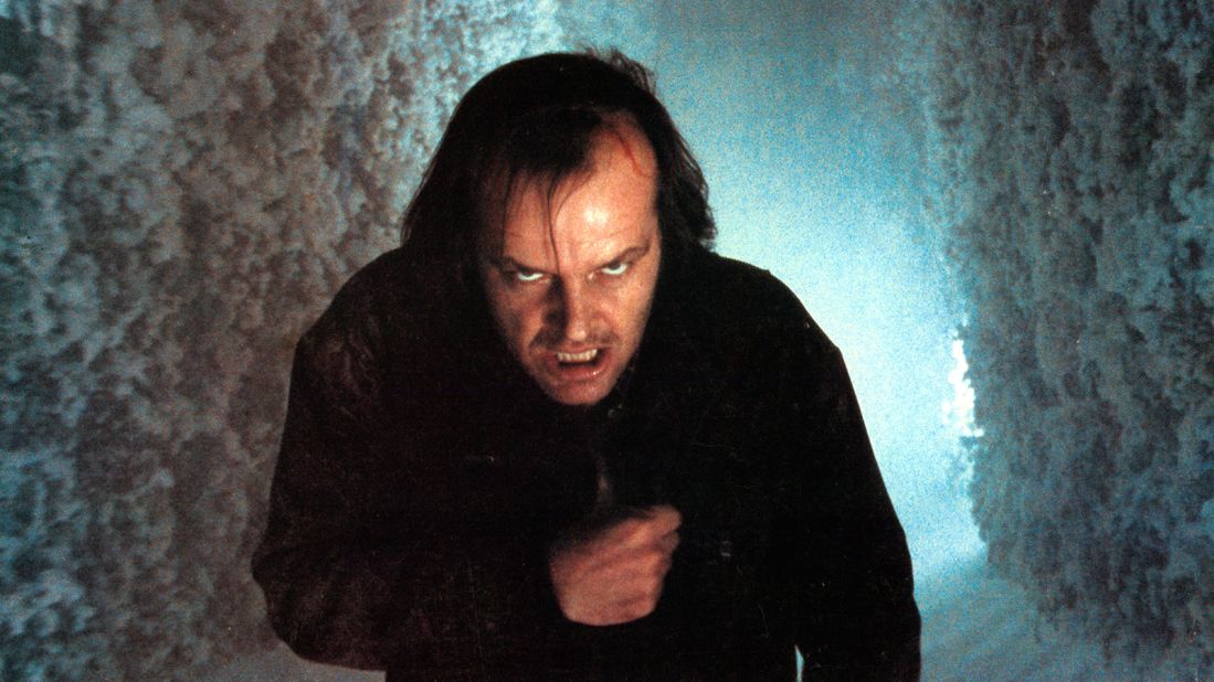 Jack Nicholson's character succumbs to the common nightmare theme of evil forces in Stanley Kubrick's 1980 adaptation of Stephen King's "The Shining."