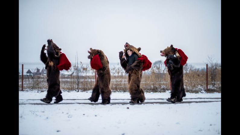 The bear dancing has its roots in an old forest Gypsy practice of bringing bears to towns. Residents would pay the Gypsies, also known as Roma, to let bear cubs walk on their backs to cure backaches. 