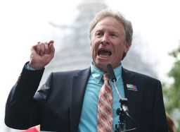 Andy Parker speaks at an Everytown for Gun Safety rally on Capitol Hill in September.