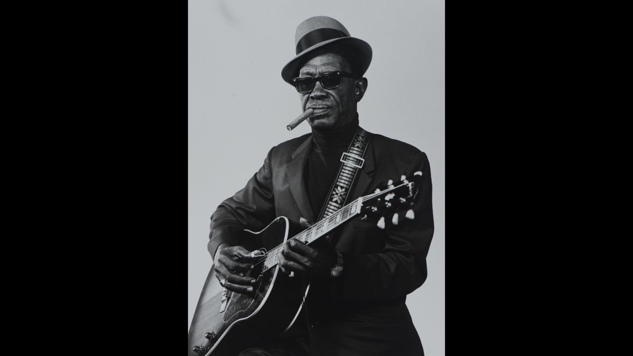The exhibit features a photo of country blues singer Sam "Lightnin'" Hopkins of Houston. Joseph's main source of income was studio portraiture, but like many photographers in his day, he had to do it all to make a living: portraits, snapshots, news, advertising, churches, parades, politicians, social groups, dances and musicians. 