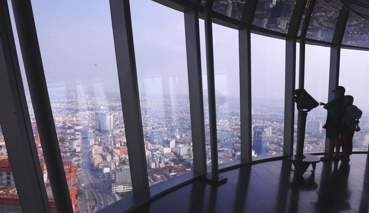 Opened in 2010, the 264-meter Bitexco Financial Tower is the tallest building in Ho Chi Minh City. Saigon Skydeck, the observatory deck on the 49th floor, may have the best view in town.