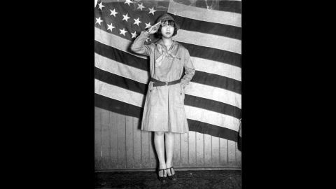 <strong>1930s: </strong>Girl Scout Jeanne Moy of Chicago is shown around 1930. The Girl Scout troops tended to reflect the waves of immigration to the United States, even printing Girl Scout information in other languages, including Polish, Yiddish and Italian.
