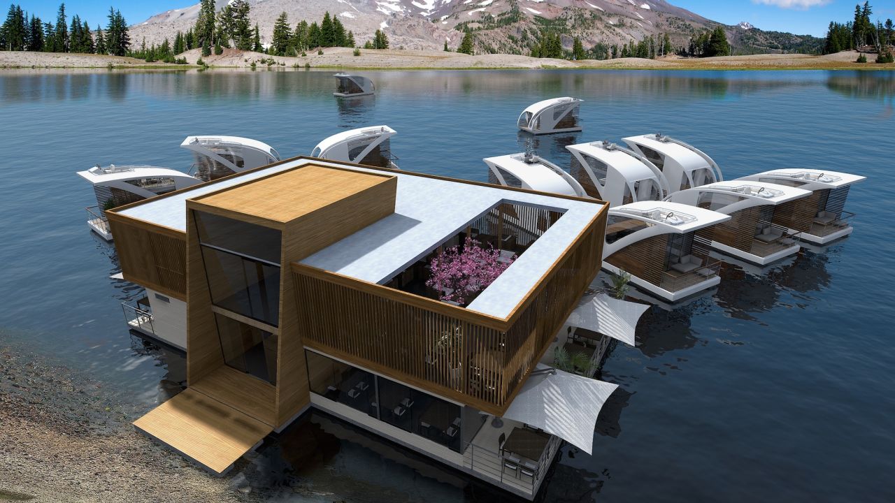Noisy neighbors won't be a problem at this floating hotel. SImply up-anchor and float away. 
